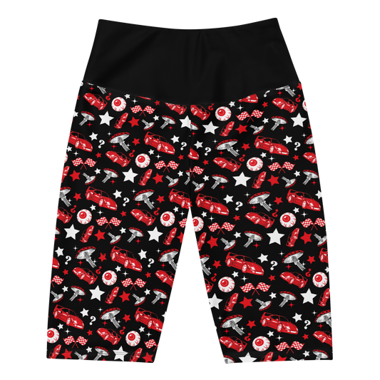 Amanita Biker Shorts in Black