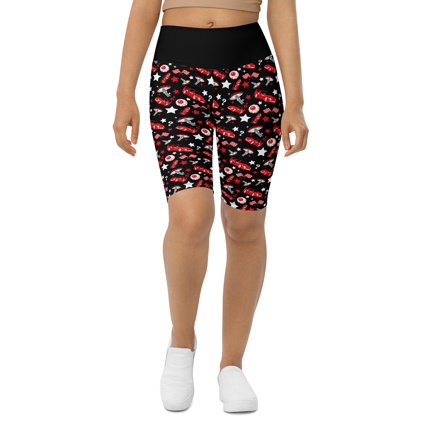 Amanita Biker Shorts in Black