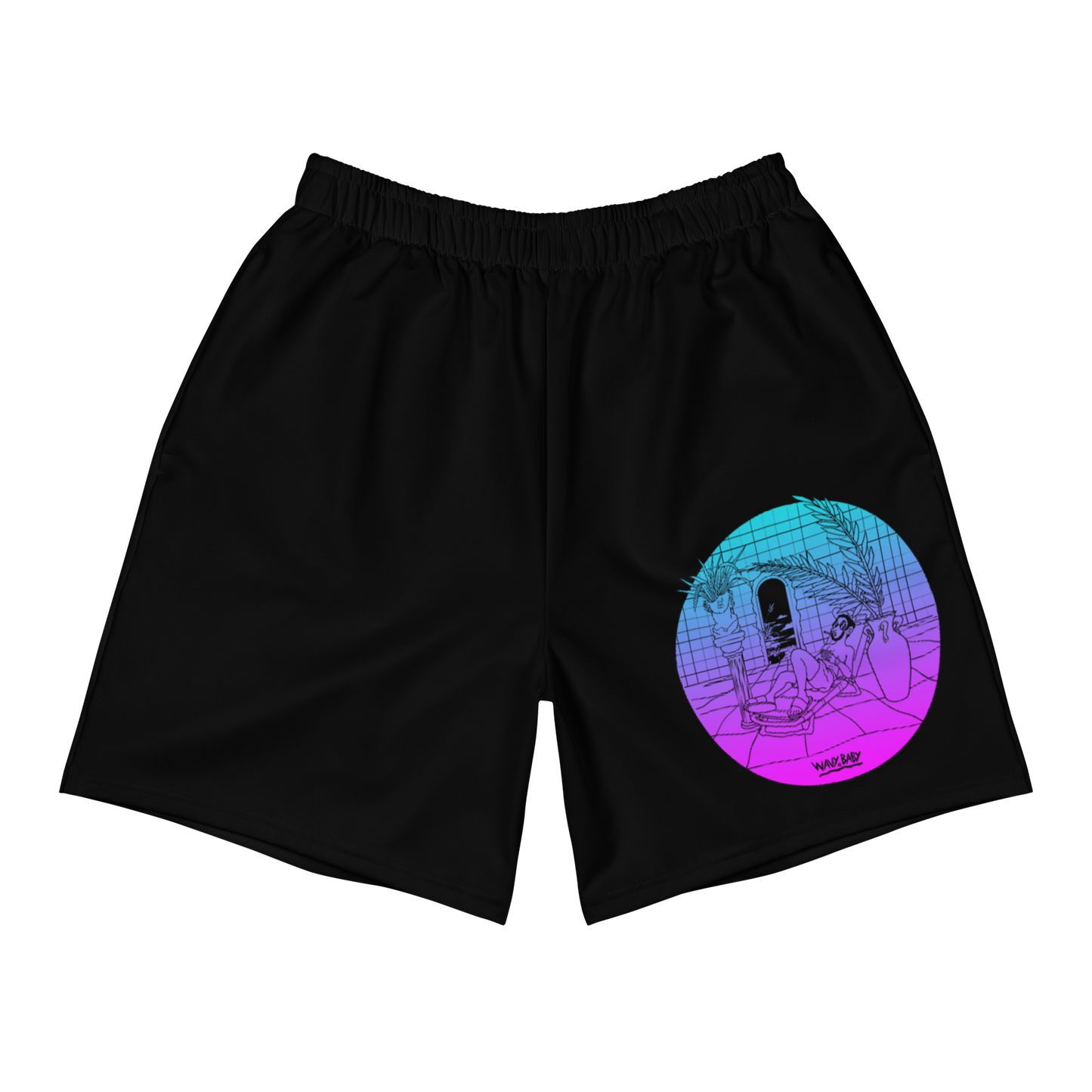 Wavy Baby Shorts in Black