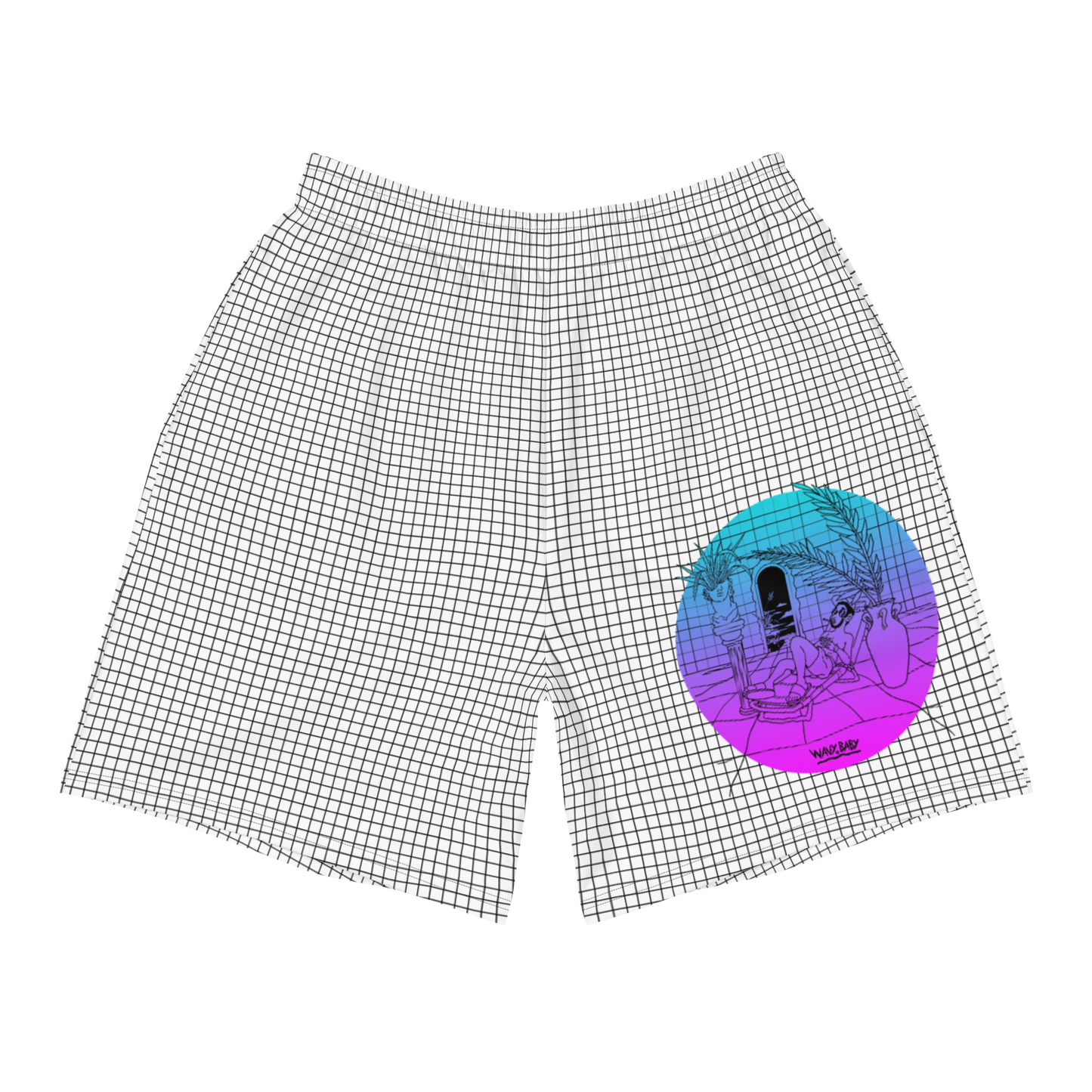 Wavy Baby Shorts in White