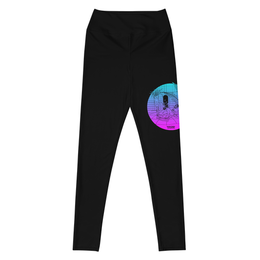 Wavy Baby Leggings in Black