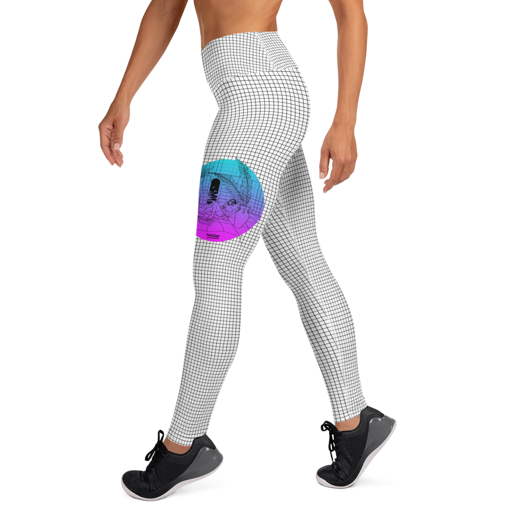 Wavy Baby Leggings in White