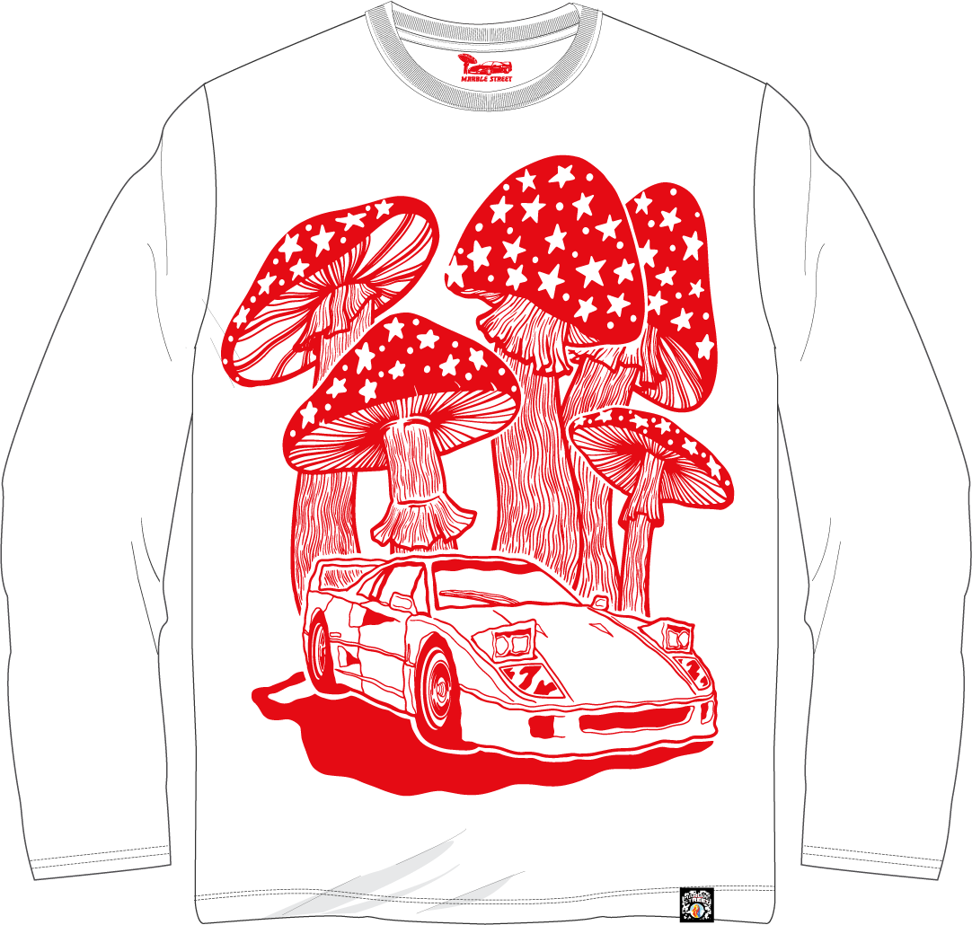 Amanita Long Sleeve T-shirt in White