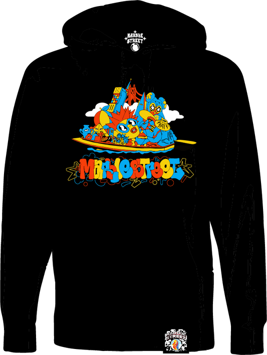 Boat Market Hoodie in Black