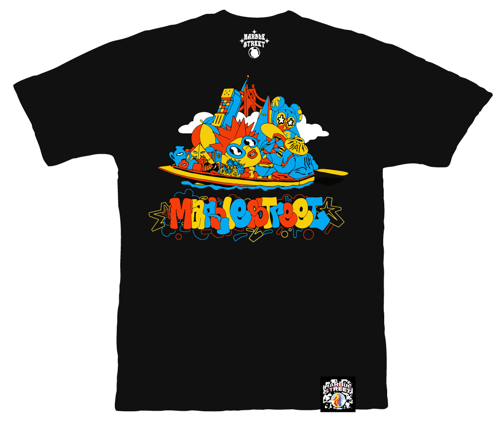 Boat Market T-shirt in Black