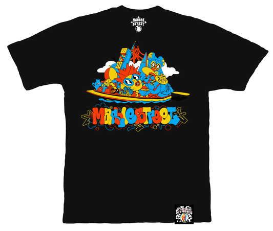 Boat Market T-shirt in Black