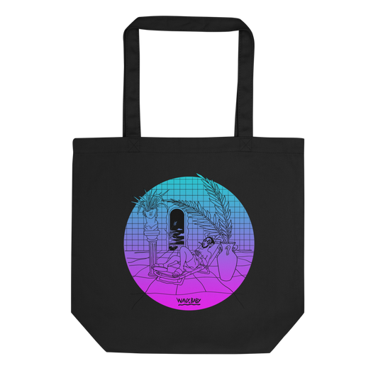 Wavy Baby Tote Bag in Black