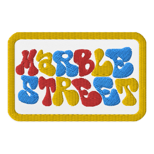 Marble Street Embroidered Patch