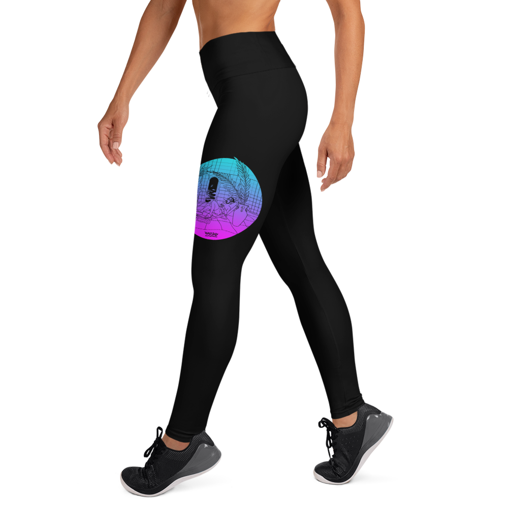 Wavy Baby Leggings in Black